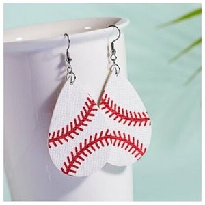 New Baseball mom or fan drop dangle earrings